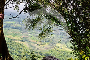 Natural Viewpoint on The Cliff of Wat Pa Phu Pha Sung