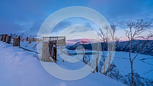 Natural Viewpoint With Winter View