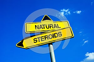 Natural vs steroids photo