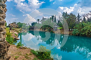 Natural warm water pool in Gan HaShlosha National Park