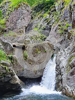 Natural water pond, at Iadolina waterfall, Romania