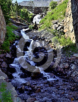 Natural waterfall Andorra