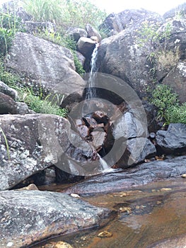 Natural waterfall in Badulla area