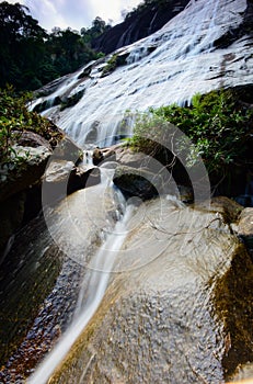 Natural Waterfall at Gunung Stong  state park Kelantan  Malaysia