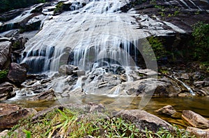 Natural Waterfall at Gunung Stong  state park Kelantan  Malaysia