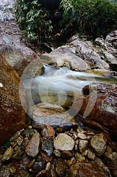 Natural Waterfall at Gunung Stong  state park Kelantan  Malaysia.