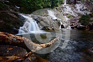 Natural Waterfall at Gunung Stong  state park Kelantan  Malaysia.