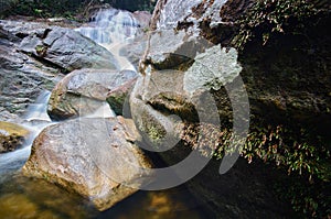 Natural Waterfall at Gunung Stong  state park Kelantan  Malaysia.