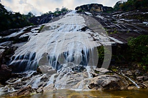 Natural Waterfall at Gunung Stong  state park Kelantan  Malaysia photo