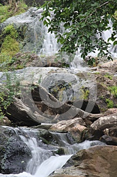 Natural waterfall in the rainy season