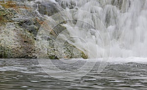 Natural waterfall in the rainy season