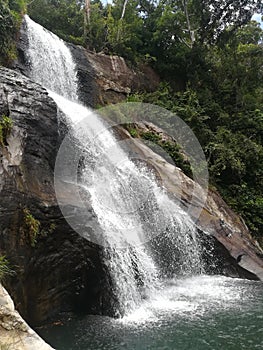 Natural waterfall of sri lanka