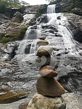 Natural waterfall of sri lanka