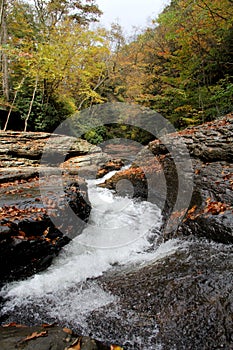 Natural waterslides - ohiopyle, PA photo