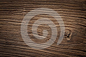Natural weathered old elm wood board texture background.  Elm texture. photo