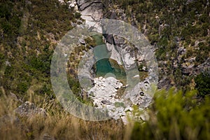 Natural well in the mountains