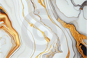 Natural White and Gold marble texture for skin tile wallpaper luxurious background. Creative Stone ceramic art wall interiors