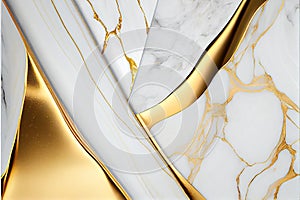 Natural White and Gold marble texture for skin tile wallpaper luxurious background. Creative Stone ceramic art wall interiors