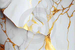 Natural White and Gold marble texture for skin tile wallpaper luxurious background. Creative Stone ceramic art wall interiors