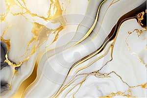 Natural White and Gold marble texture for skin tile wallpaper luxurious background. Creative Stone ceramic art wall interiors