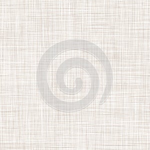 Natural White Gray French Linen Texture Background. Old Ecru Flax Fibre Seamless Pattern. Organic Yarn Close Up Weave photo