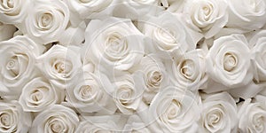 Natural white roses background