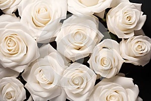 Natural white roses background