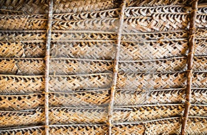 Natural wicker fence or wall, Ceylon