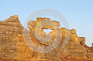 Natural window at the Isalo National Park