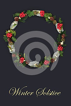 Natural Winter Flora Solstice Wreath