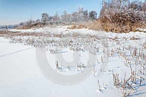 Natural winter landscape