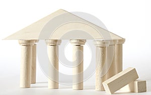 Natural wood constructor,blocks,toy