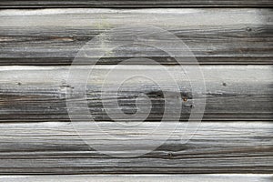 Natural wooden background from old blackened boards