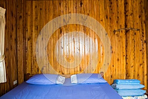 Natural wooden bed img