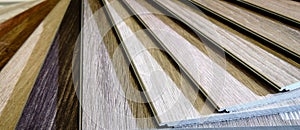 Natural wooden laminat samples for floor covering