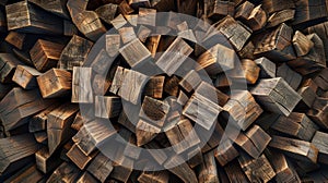 Natural wooden structure background showcasing smooth texture and warm hues