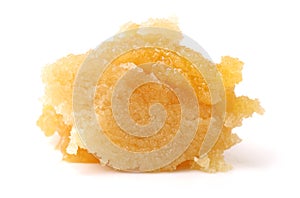 Naturally crystallized honey and dipper