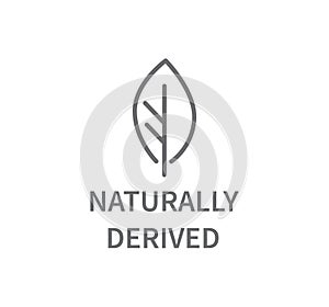 Naturally Derived Eco Friendly Vector Line Icon photo