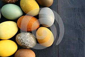 Naturally dyed Easter eggs