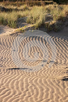 Naturally occuring patterns in sand