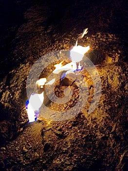 Naturaly burning rocks of mount chimaera