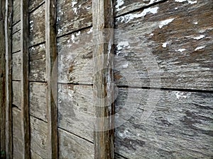 Naturaly of old wooden house wall photo