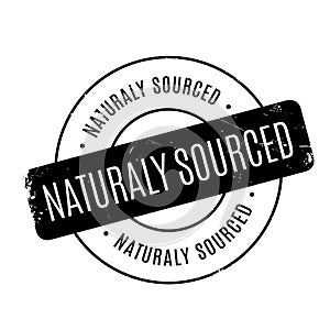 Naturaly Sourced rubber stamp