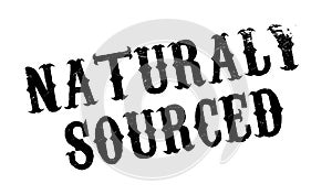 Naturaly Sourced rubber stamp