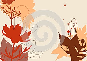 Nature abstract background on fall theme