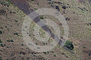 Nature Abstract: Scars of Landslides on the Slopes of Hells Canyon