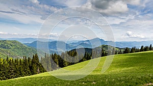 Nature along the cycling way from Malino Brdo to Revuce in Slovakia