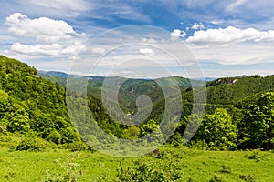 Nature along the cycling way from Malino Brdo to Revuce in Slovakia