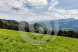 Nature along the cycling way from Malino Brdo to Revuce in Slovakia