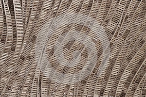 Nature background of brown handicraft weave texture bamboo surface